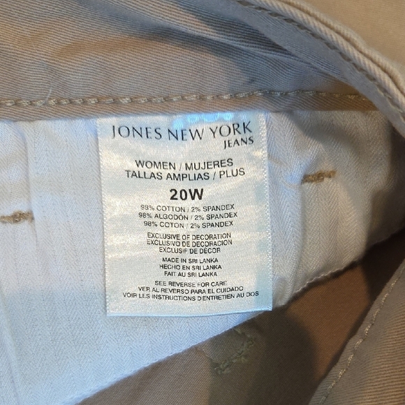 Jones New York Sutton Straight Khaki Pants - Picture 3 of 11